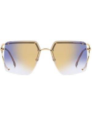 Carrera Square Frame Rimless Sunglasses - Black
