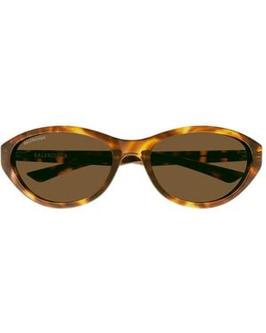 Balenciaga Cat-Eye Frame Sunglasses - Brown