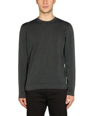 Drumohr Classic Crew Neck Jumper - Black