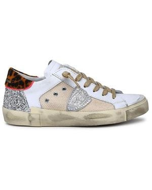 Philippe Model Prsx Lace-Up Sneakers - White