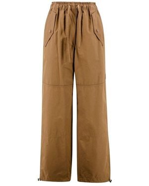 Weekend by Maxmara Drawstring Wide Leg Pants - Natural