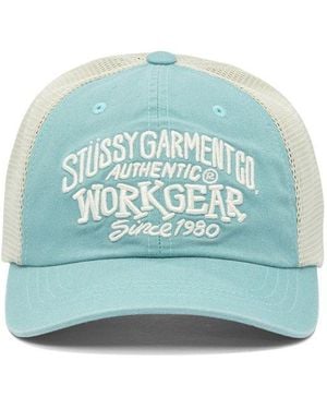 Stussy Low Profile Workgear Strapback Cap - Blue