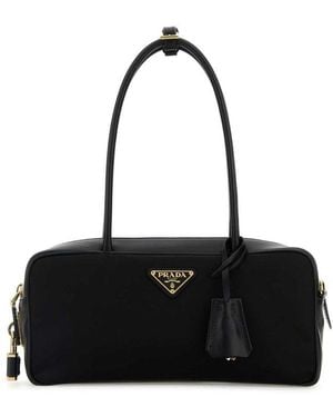 Prada Re-Nylon Zipped Small Tote Bag - Black