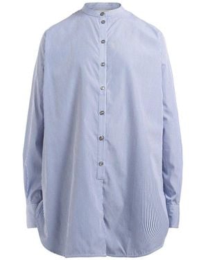 Studio Nicholson Striped Long-Sleeved Shirt - Blue
