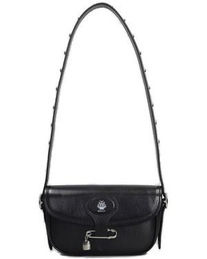 Bally Ray Studded Shoulder Bag in Black | Lyst UK