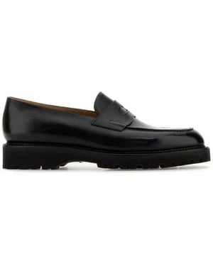 John Lobb Lopez Loafers - Black