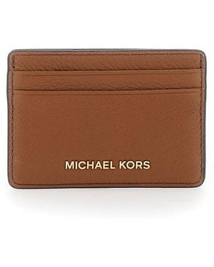 MICHAEL Michael Kors Logo Lettering Cardholder - Brown