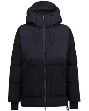 AFTER LABEL Hooded Puffer Jacket - Blue