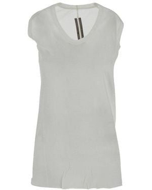 Rick Owens Sleeveless Sheer T-Shirt - Grey