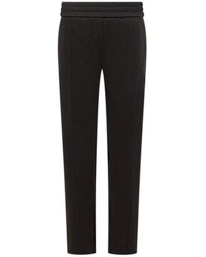 Palm Angels Trousers With Logo - Black