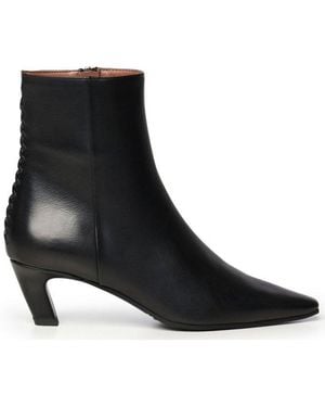 Evaluna Lace-Back Ankle Boots - Black