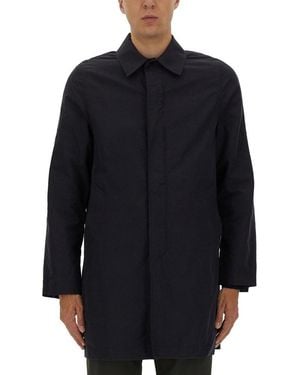 Paul Smith Long-Sleeved Slit Detailed Jacket - Blue