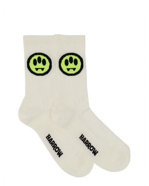 Barrow Logo-Intarsia Ribbed Socks - Green