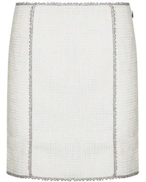 ROTATE BIRGER CHRISTENSEN Boucle Mini Skirt - White