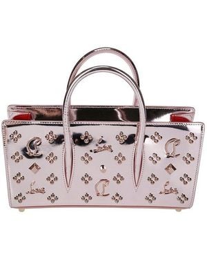 Christian Louboutin Paloma Stud Embellished Tote Bag - Purple
