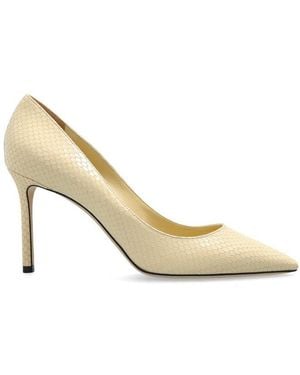 Jimmy Choo Romy 85 Pointed Toe Pumps - Metallic