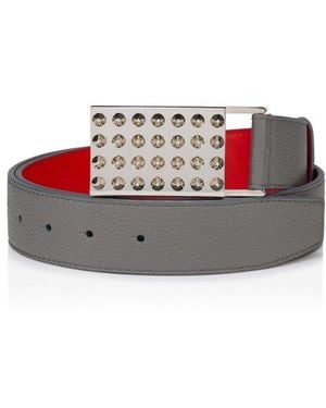 Christian Louboutin Studded Buckle Belt - Red