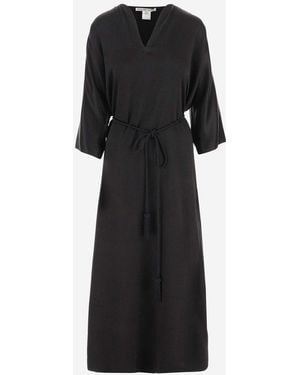 Stephan Janson Belted Midi Dress - Black