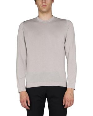 Drumohr Classic Crew Neck Jumper - Grey