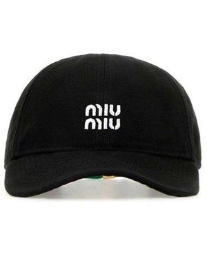 Black Miu Miu Hats for Women | Lyst