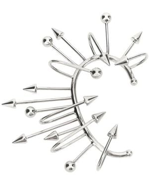 Jean Paul Gaultier 'The Spike' Earrings - White
