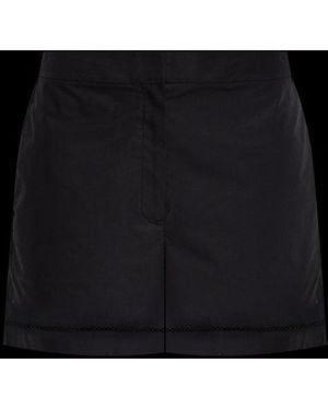 Theory City Poplin Eyelet Shorts - Black
