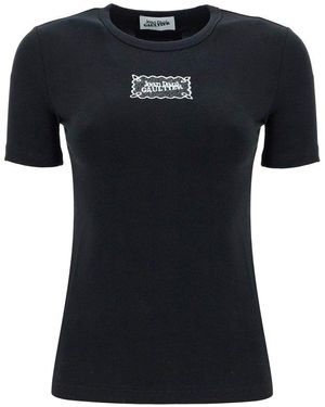 Jean Paul Gaultier Logo Patch Crewneck T-Shirt - Black