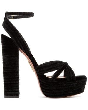 Aquazzura Sudhigs Platform Sandals - Black