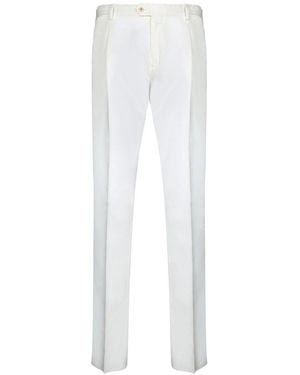 Lardini Tapered-Leg Tailored Trousers - White