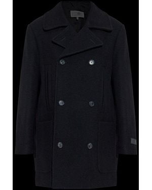 MM6 by Maison Martin Margiela Double-Breasted Coat - Black