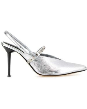 McQueen Revel Slingback Court Shoes - White