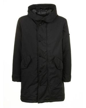 Stone Island Anti-Drop Long Down Parka - Black