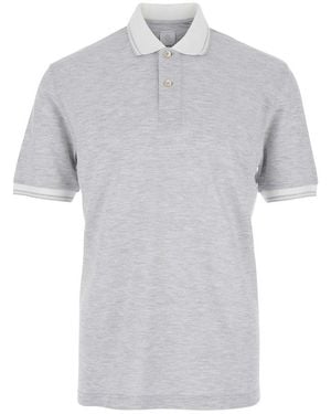 Eleventy Classic Collar Polo Shirt - Grey