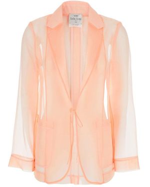 Forte Forte Jacket With Classic Lapels - Pink
