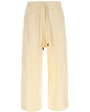 R13 Live Cut Drawstring Sweatpants - Natural