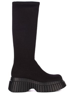 Camper Knitted Mid Boots - Black