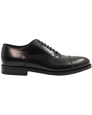 Green George Classic Lace-Up Oxford Shoes - Black