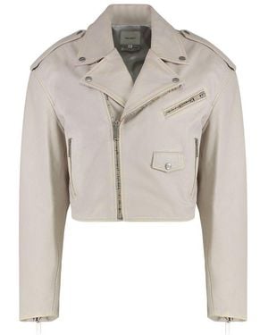 Halfboy Chiodo Crop Jacket - Natural