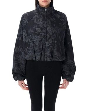 Nike Sportswear Collection Oversized Jacquard Track Jacket - Black