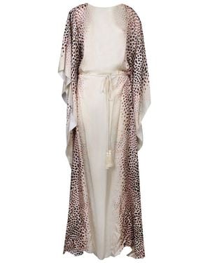 Roberto Cavalli Shark Printed Kaftan - Natural