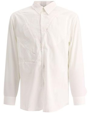 Post Archive Faction PAF 5 1 Center Button Shirt - White