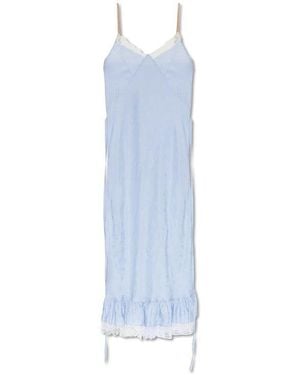 Moschino Floral Jacquard Maxi Dress - Blue