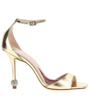 Roger Vivier Jewel Heeled Sandals - Metallic