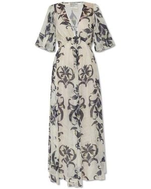 Forte Forte Floral Maxi Dress - White