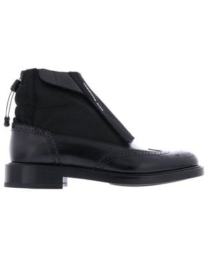 Dior Logo Detailed Drawstring Boots - Black