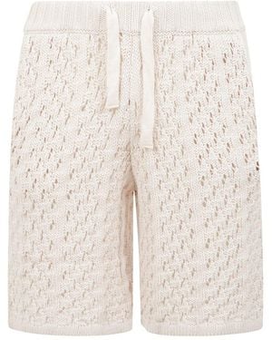 Laneus Crochet Shorts - Natural