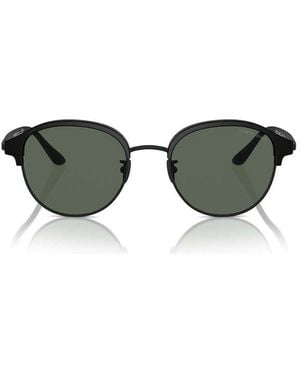 Giorgio Armani Round Frame Sunglasses - Green