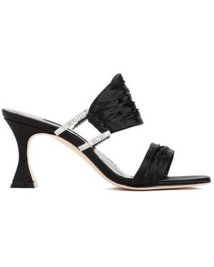 Manolo Blahnik Chinap Rone Heeled Sandals - Black