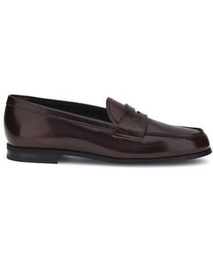 Church's Round Toe Slip-On Loafers - Brown