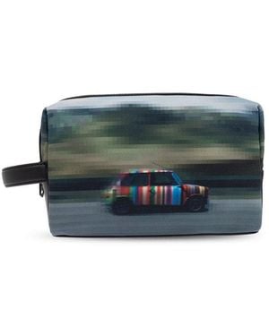 Paul Smith Printed Cosmetic Bag - Gray